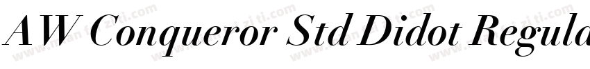 AW Conqueror Std Didot Regular字体转换